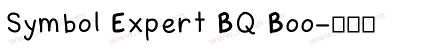 Symbol Expert BQ Boo字体转换